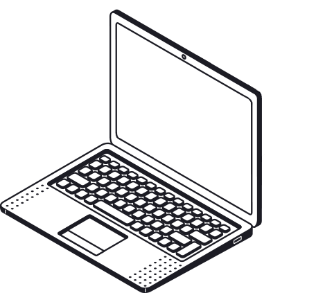 Laptop showing the work of TechDevPro for multiple client projects.