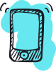 The mobile phone icon is representing the mobile development capabilities of the tech team at TechDevPro