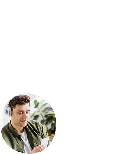 Happy client smiling image.